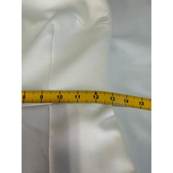 Safiyaa Strapless Crepe Jumpsuit Size 2 Ivory - Picture 9 of 15